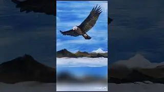 Eagle Painting ends with AI magic.  #art #ai #creative #painting