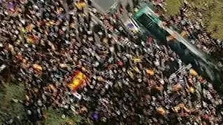 Imágenes aéreas de la manifestación en Barcelona a favor de la unidad de España