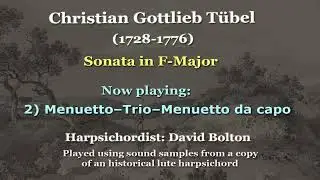 Christian Gottlieb Tübel (1728-1776): Sonata in F-Major