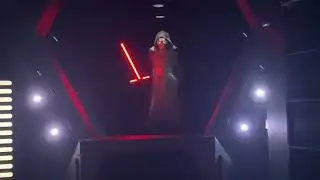 Star Wars Rise of the Resistance Disneyland Ride, Kylo Ren, Stormtroopers, escape pod, 2022.