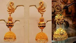 Gold Earrings Jhunkas Designs
