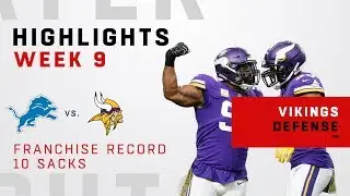 Vikings Defense Sets Franchise Record w/ 10 Sacks!