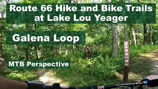 Galena Loop in Route 66 Hike and Bike Trails at Lake Lou Yeager near Litchfield, Illinois