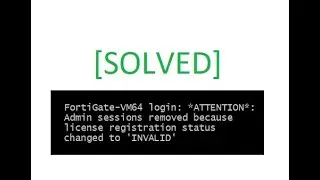 [SOLVED] Fortigate evaluation license registration status changed to INVALID #Fotigate #VMware