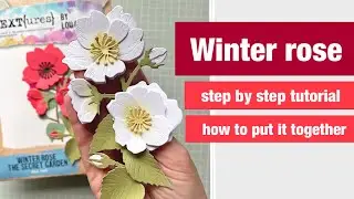 Winter rose 🌹 how to put it together @LouCollins  @CraftStashcoukTV #textures