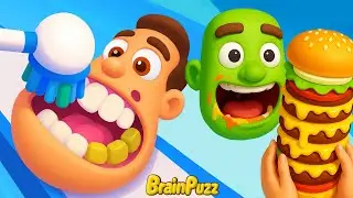 Burger Master 🍔 Teeth Run 🦷 Funniest Games Ever 🤣 Mobile Funny Gameplay Walkthrough