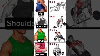 Killer exercise 💥 for your Hips and Shoulder & Back and Forearm #dumbbellworkout #fitness #shorts
