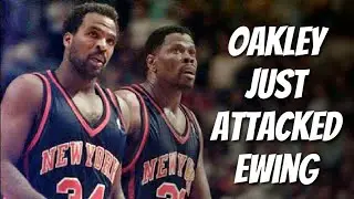 Charles Oakley attacks Patrick Ewing in an Interview.
