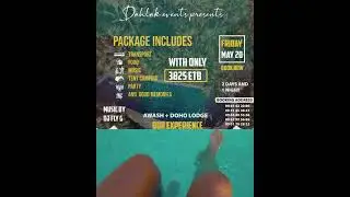 Dahlak Events Present Trip To Doho Lodge / Awash National Park, Afar Of Ethiopia