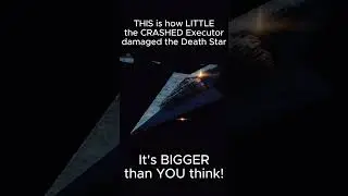 THIS is how the CRASH of the Executor DAMAGED the DEATH STAR! #shorts #starwars #canon #executor