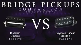 DiMarzio D SONIC vs Seymour Duncan JB SH-4 - Bridge Guitar Pickup Comparison Tone Demo
