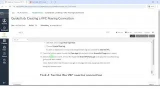 Guided lab: Creating a VPC Peering Connection|Module 8: Connecting Networks|AWS CLOUD ARCHITECTING
