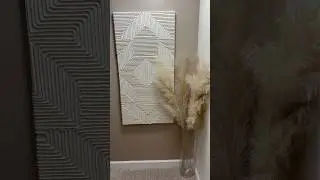 DIY Textured Canvas Art | 3D Rope Wall Art #diyhomedecor #3dwallart #diy