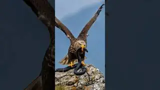 Violent Snake's Tragic Death! Mother Eagle's Ferocious Revenge Scene!#shorts #motivation
