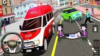 Policeman Ambulance Van Driving - 911 Emergency Rescue Driving Simulator - (part 6) Android Gameplay
