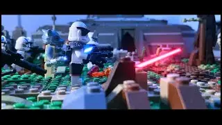 LEGO Star wars stop motion | The clone wars battle [vfx test run 4K]
