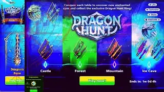 DRAGON HUNT CASTLE 🏰 - DRAGON WIN STREAK 🥳 free ring and cue in 8 Ball Pool - win