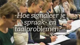 Congres spraak en taalproblemen 24 mei 2018