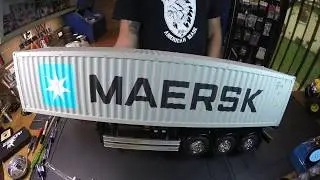 PART 3/3 Tamiya 1/14 MAERSK 40-Foot Container Semi-Trailer (Go Pro video time laps)