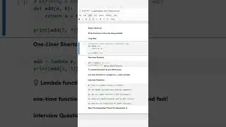 Python Shortcut: Write Functions in One Line Using Lambda | 
