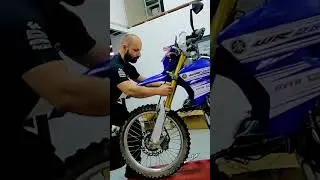 How to fix a twisted motorcycle fork in seconds no special tools needed. #motorcycle  #motocrosslife