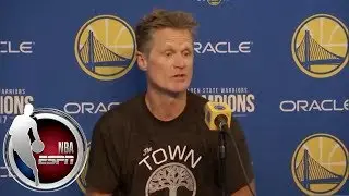 [FULL] Steve Kerr gives an update on Klay Thompson's return date | NBA on ESPN