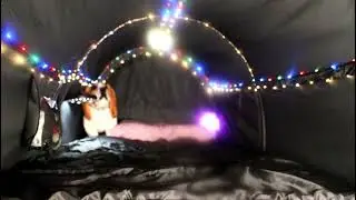 ALVANTOR BED TENT COMPLETION OF LED FAIRY STRING LIGHTS SET UP PART TWO