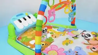 Play Mat Gym for Baby, Baby Game Pad Music Pedal Piano Music Fitness Rack Crawling Mat | EllePeri
