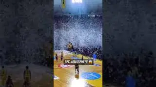 The atmosphere created by Aris fans was INSANE 😱🔥 #greece #euroleague #basketball