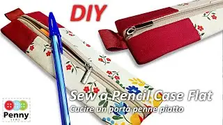 DIY Pencil Case | How to sew zipper pouch | Cucire astuccio | Make a zipper pouch | sewing tutorial