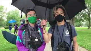 Marching in showers and heavy rain protesters explain why they march