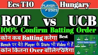 ROT vs UCB Dream11 Prediction | ROT vs UCB Dream11 | ROT vs UCB Player Stats | rot vs ucb | Ecs T10