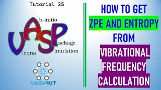 How to calculate zero point energy and entropy for adsorbed molecule using VASP | ZPE and Entropy