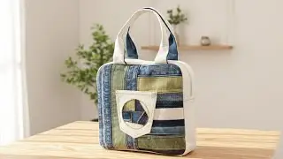 A Bag Designed by Fabric, Not Rules|Denim Bag Tutorial 