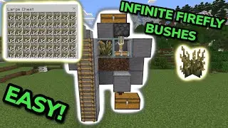SIMPLE 1.21 AUTOMATIC FIREFLY BUSH FARM TUTORIAL in Minecraft Bedrock (MCPE/Xbox/PS/Switch/PC)