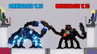 OMNIDROID V.16 VS OMNIDROID V.15 ? Who Is Winner ??? People Playground