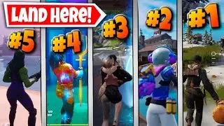 Top 5 Best Uncontested Landing Spots in Fortnite Chapter 3! (Fastest Points For Champion's League)