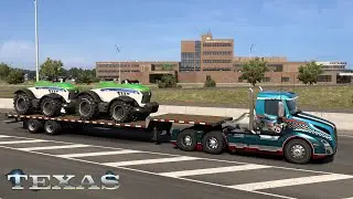 American Truck Simulator Texas DLC Gameplay City Fort Worth Autonomous Tractor Load #gameplay