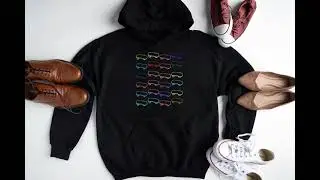 Skateboard Rainbow Pattern Hoodie #skateboards #skatermerch #skaterlifestyle #freshmerchdesigns #un