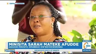 Kitalo! Minisita Sarah Mateke Afudde, Abadde Minisita Omubeezi Ow’ebyokwerinda