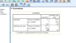 V5.4 - Pearson's r in SPSS