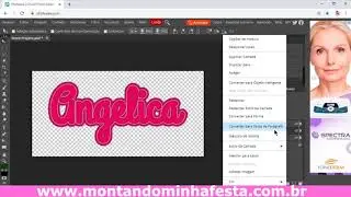 Como fazer nome em camadas para topo de bolo!
