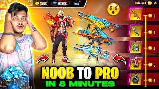 Free Fire I Got Red M1014,Breakdancer Bundle😍 And All Rare Items || NOOB To PRO🤑 -Garena Free Fire