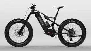 Rided DengFu Winice E56 FAT Ebike at the snow mountain with two dogs in Alaska - by Tim Crockett