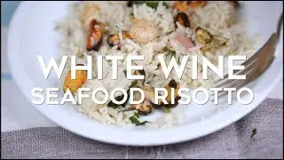 Classic Seafood Risotto in White Wine