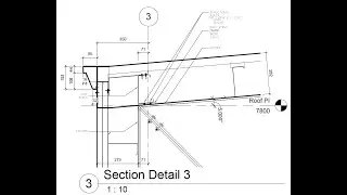 Industrial Building Revit Model 3: Parapet/Roof Details