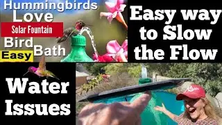 ИСПРАВЛЕНИЕ ПРЕДУПРЕЖДЕНИЯ О ВОДЕ. Как сделать фонтан Hummingbird с бесконечной водой и солнечной энергией. ПРАВИЛЬНЫЙ поток воды.