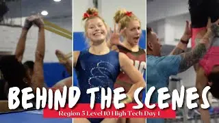 Behind the Scenes  Region 5 Level 10 High Tech Camp Day 1 | Region 5 USA Gymnastics