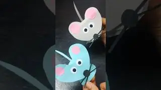 let's try another design paper mouse with your kids#Home activities paper craft ideas#yt#viral#craft