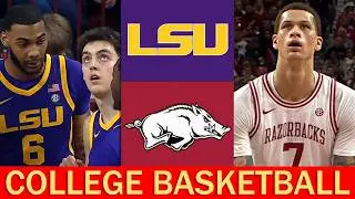 LSU vs #20 Arkansas College Basketball Highlights Full Game 2026